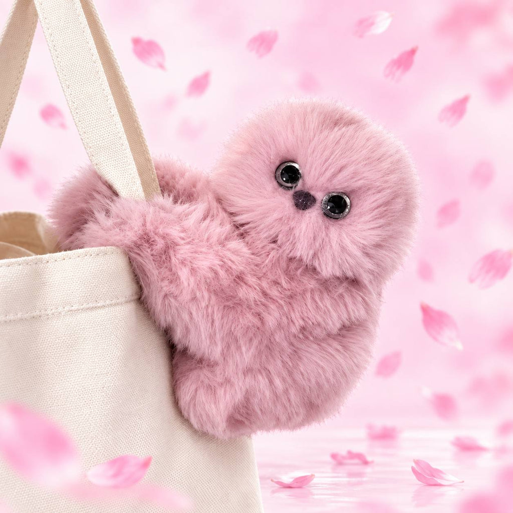 Interactive Owl Bag Charm in Pink